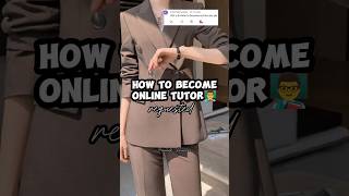 Become an Online Tutor in 30 Seconds🕒💻 teaching online teachingresources ytshorts [upl. by Joette]