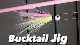 How to dye and tie a Bucktail Jig DIY [upl. by Tnahsarp]