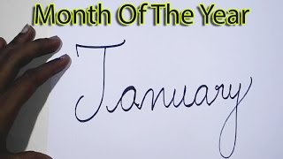 Learn To Write Month Of The Year  Month Of The Year [upl. by Iosep18]