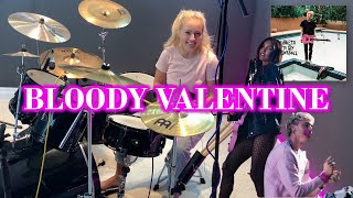 MACHINE GUN KELLY  BLOODY VALENTINE  DRUM COVER  ZOE MCMILLAN [upl. by Chickie35]