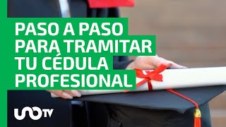 ¿La perdiste Paso a paso para tramitar tu cédula profesional en CDMX y estados [upl. by Lamont]