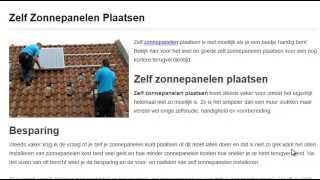 Zelf zonnepanelen plaatsen [upl. by Fern]