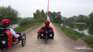 3 Liegeradreiräder quotScorpion fsquot am Mühlenradweg  3 Recumbent Trikes [upl. by Davin]