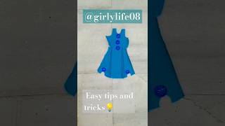 New frock design cutting tips amp tricks 💡frockcutting shortsfeed viralshorttrending fashion diy [upl. by Wivestad]