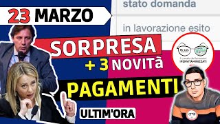 ULTIM’ORA ⚠️ INPS SORPRESA 23 MARZO 2023  UFFICIALE LAVORAZIONE RDC DATE PAGAMENTI e 3 NOVITà ❗ [upl. by Aenitsirhc807]