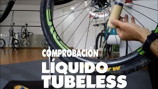 Cómo comprobar el líquido tubeless sin destalonar [upl. by Kaspar]