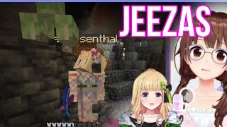 Tokino Sora And Akirose Is Adrenalin Junkies Sister  Minecraft HololiveSub [upl. by Kissner590]