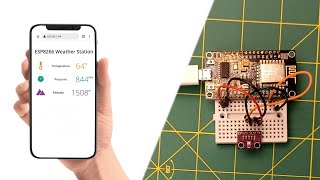ESP8266 Weather Station  NodeMCU Web Server BMP280 temperature webserver Arduino [upl. by Aikcin]