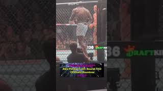 Ringside Footage Of Alex Pereira’s TKO ufc ufc307 ufcnews alexpereira khalilrountree [upl. by Onoitna]