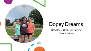 Dopey Dreams  2025 Dopey Challenge Training  Week 5 Failure [upl. by Ativad535]