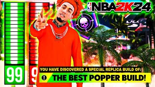 This BEST POPPER BUILD in NBA 2K24 is THE MOST OVERPOWERED CENTER BUILD With a 99 REBOUND RATING [upl. by Ayet]