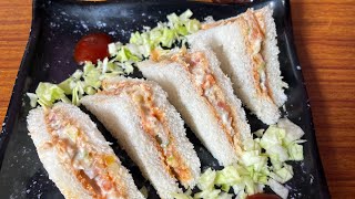 Healthy amp creamy coleslaw sandwich recipe without mayonaisse amp oil  Instant recipe for lunchbox [upl. by Lonyer]