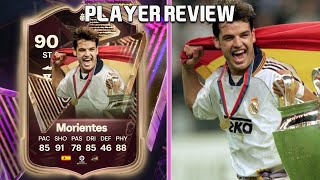 El MORO 🇪🇸 90 TRIPLE THREAT HEROES MORIENTES PLAYER REVIEW EA FC 24 ULTIMATE TEAM [upl. by Eelarol650]