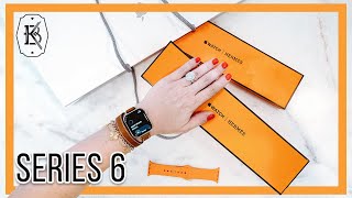 Hermès Apple Watch Series 6 Unboxing amp First Impressions [upl. by Raffaj756]