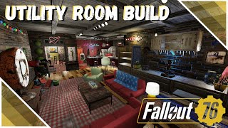 Fallout 76  CAMP Shelter Build  Homey Utility Room [upl. by Vig]