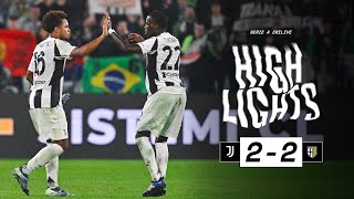 HIGHLIGHTS SERIE A  Juventus 22 Parma  A draw at the Allianz Stadium  McKennie amp Weah Goals [upl. by Aloibaf]