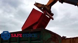 Auto Tele Tipping Skip  Safe Fence Ltd [upl. by Morten572]