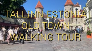 WALKING TOUR  TALLINN ESTONIA  OLD TOWN [upl. by Euqinwahs]