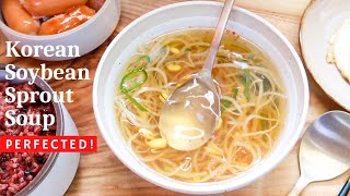 How to Kongnamul Guk  Korean Soybean Sprout Soup [upl. by Adyan972]