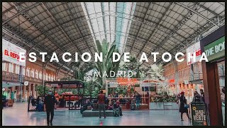 ATOCHA STATION MADRID  Walking Tour  Estacion de Atocha Metro Renfe  Pro Walking Tour HD [upl. by Gibun]