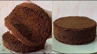 Easy Chocolate Cake Recipe  Basic Chocolate Sponge Cake Recipe  Base Recipe For 500g1 Pound Cake [upl. by Ainotna308]