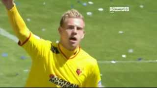 Matěj Vydra scores wonder goal vs Leicester City 120513 [upl. by Haleemaj]