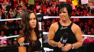 Vickie Guerrero plays voicemails she claims AJ left for John Cena Raw Nov 12 2012 [upl. by Ariamat]