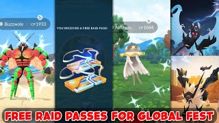 Every possible way to get free raid passes to play pokemon Go Global Fest 2024  Pokemon Go Fest [upl. by Hymen]