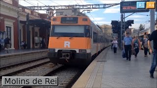 Rodalies Barcelona  Molins de Rei R1  R4  Renfe 447 [upl. by Lindblad]