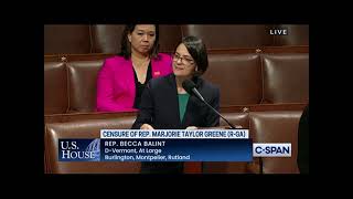 Rep Becca Balints fiery speech censuring Marjorie Taylor Greene [upl. by Jain]