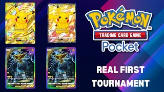 REAL FIRST TOURNAMENT this game sucks  Pokemon Pocket Ep 18 [upl. by Bell]