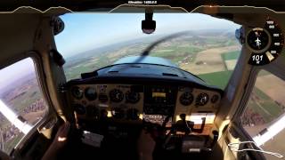 PPL Training  29th hour  Solo flight to Landskrona and back  Cessna 152 [upl. by Rellia845]