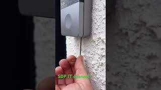 Hikvision video doorbell installation guide hikvision cctvcamera cctv doorbellcam installation [upl. by Suryc973]