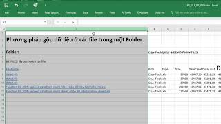 Gộp dữ liệu Excel tự động từ các file trong một folder  Hàm bsfiles và bsjoin [upl. by Hardan]