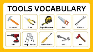 Tools Vocabulary  Tool Names In English With Pictures  Learn Tool Names [upl. by Fitzpatrick647]