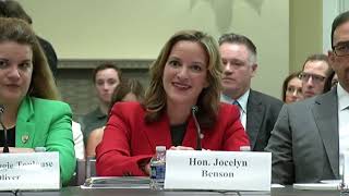 Ranking Member Morelle Asks Secretary of State Benson MI About Election Administration [upl. by Witcher]