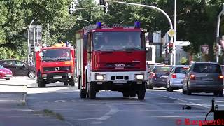 HD Berufs und Freiwillige Feuerwehr Stralsund auf Einsatzfahrt [upl. by Annauqahs492]