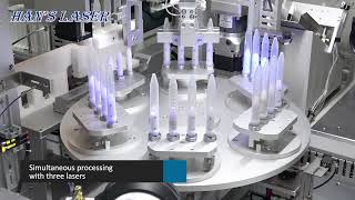 Medical Test Tube Fully Automatic Laser Marking System  Hans Laser [upl. by Ziza]