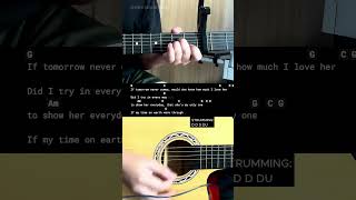 If Tomorrow Never Comes  Ronan Keating  Easy Guitar Chords Tutorial For Beginners guitarlesson [upl. by Tipton]