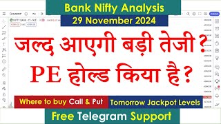 Bank Nifty Tomorrow Prediction 29 November 2024 Calls Options Put Call Buy Level Bank Nifty Options [upl. by Festa355]