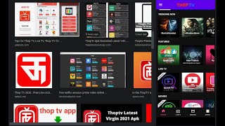 Install New ThopTV 2021 Working 100  For Android DevicesFree NETFLIX Alternative [upl. by Ermentrude]