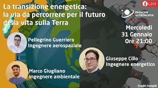 La transizione energetica la via da percorrere per il futuro della vita sulla Terra [upl. by Ahilam]