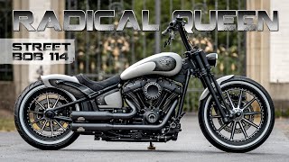 Thunderbike Radical Queen  customized HarleyDavidson Street Bob [upl. by Suivart]