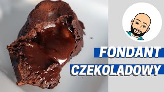 Idealny fondant czekoladowy czyli ciastko z płynną czekoladą prosty przepis [upl. by Eaj]