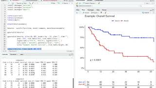 Kaplan Meier Curves in R Studio [upl. by Besnard]