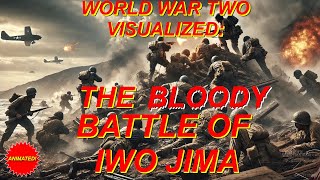 World War Two Explained Visualizing the Epic Bloody Battle of Iwo Jima [upl. by Oderf]