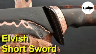 Forging a Copper Damascus Elven Short Sword  The Complete Video [upl. by Ginsburg910]