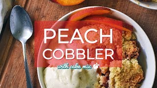 Peach Cobbler with Cake Mix [upl. by Akoyin344]