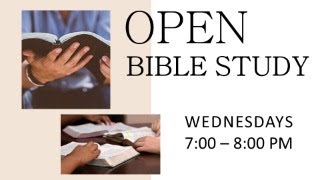 WHCC Wednesday PM Bible Class  8142024 [upl. by Liebermann]