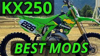 BEST 5 MODS for KAWASAKI KX250 Two Stroke [upl. by Elodia]